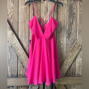NWT Bebe hot pink dress